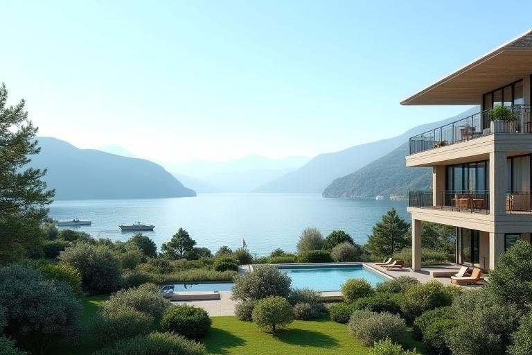 Complesso residenziale con vista sul Lago di Garda